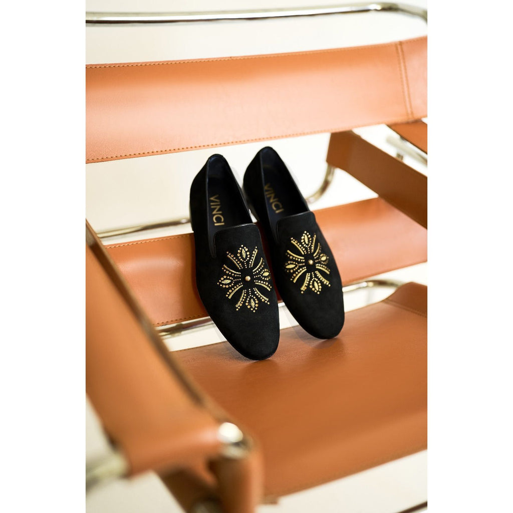 The Lazio Shoe Black Suede Slip-on Loafer Men Shoe