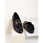 Vinci The Monaco Black Leather Men Shoe Bit Loafer