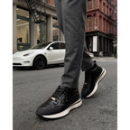 Vinci The Veneto Black Leather Men Sneaker
