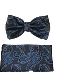 Men's Fancy Bow Tie/Hankie Set By J.Valintin Soft Microfiber Silky JVBT-23