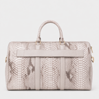 The Velar Nutural  Hand-Painted Snake Leather Weekender Bag
