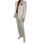 Adolfo Men's Linen Suit summer suit Breathable and comfortable C500 White - J.Valintin Men's Wear Legend - 8892