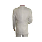 Adolfo Men's Linen Suit summer suit Breathable and comfortable C500 White - J.Valintin Men's Wear Legend - 8892