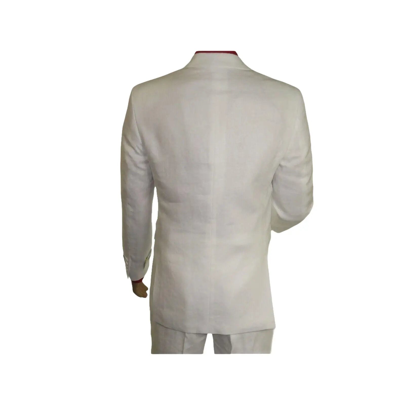 Adolfo Men's Linen Suit summer suit Breathable and comfortable C500 White - J.Valintin Men's Wear Legend - 8892