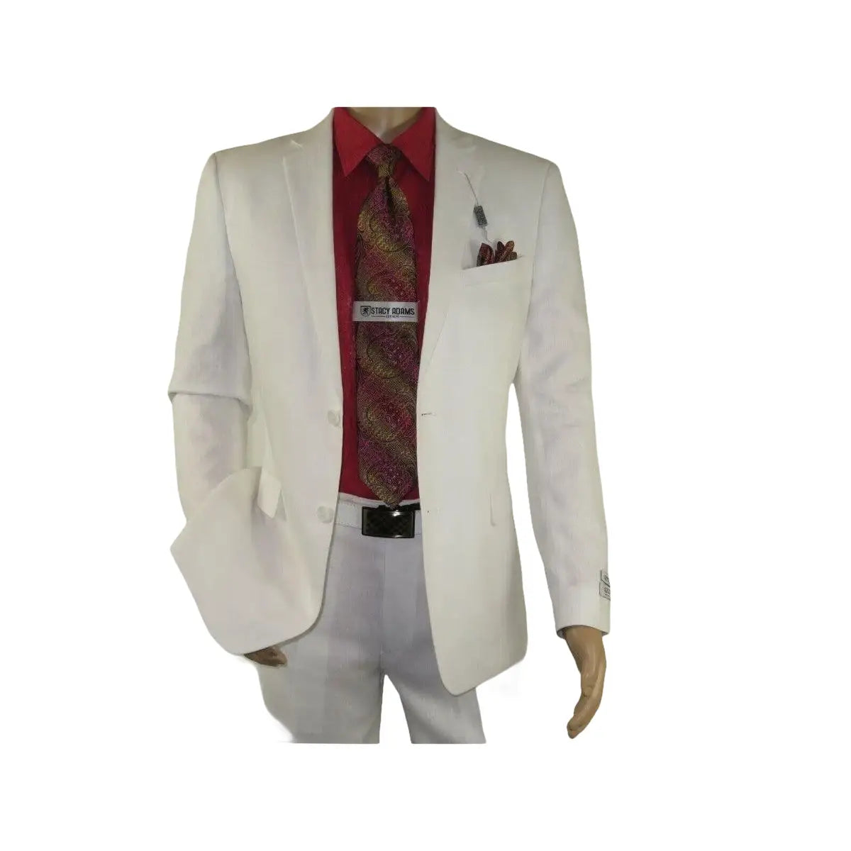 Adolfo Men's Linen Suit summer suit Breathable and comfortable C500 White - J.Valintin Men's Wear Legend - 8892