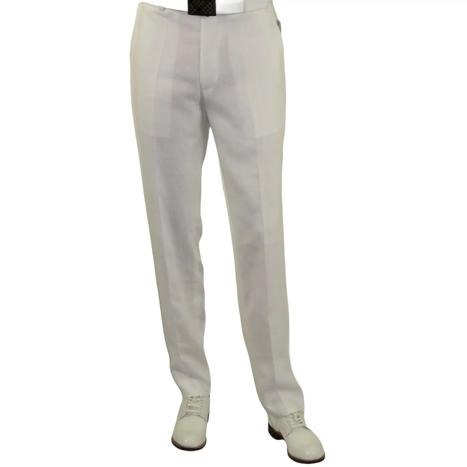 Adolfo Men's Linen Suit summer suit Breathable and comfortable C500 White - J.Valintin Men's Wear Legend - 8892