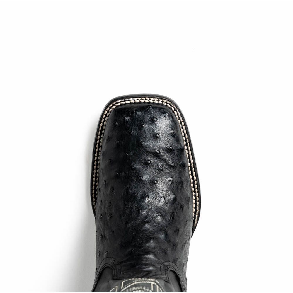 ALABAMA Genuine Ostrich Skin Cowboy Boot from the Western Collection Black
