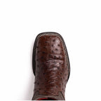 ALABAMA Genuine Ostrich Skin Cowboy Boot from the Western Collection Tabac