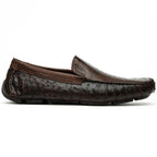 Alba Kango Slip On Classic Shoes Crocodile  Skin Tabac