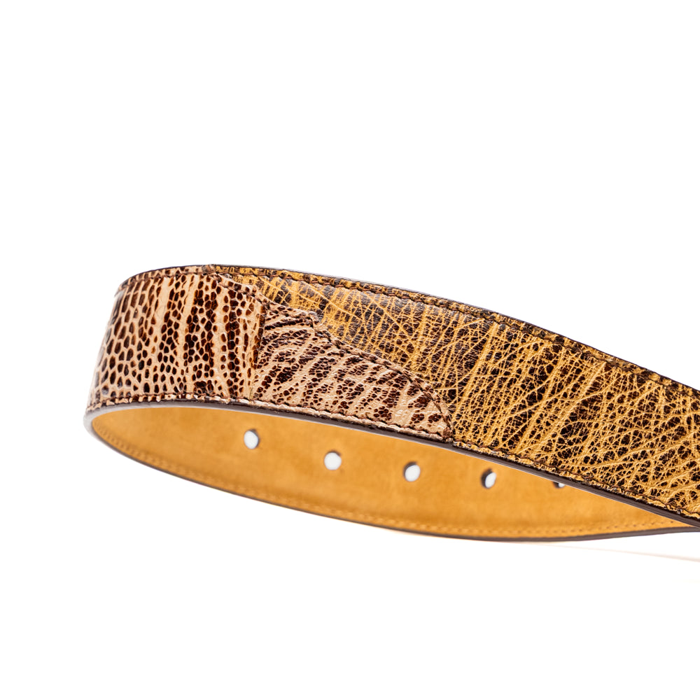 Alessio Men's Belt Genuine Ostirch Leg Quill Orix