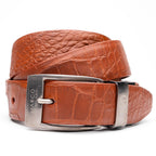 Emilio Genuine Exotic Alligator Belt Cognac