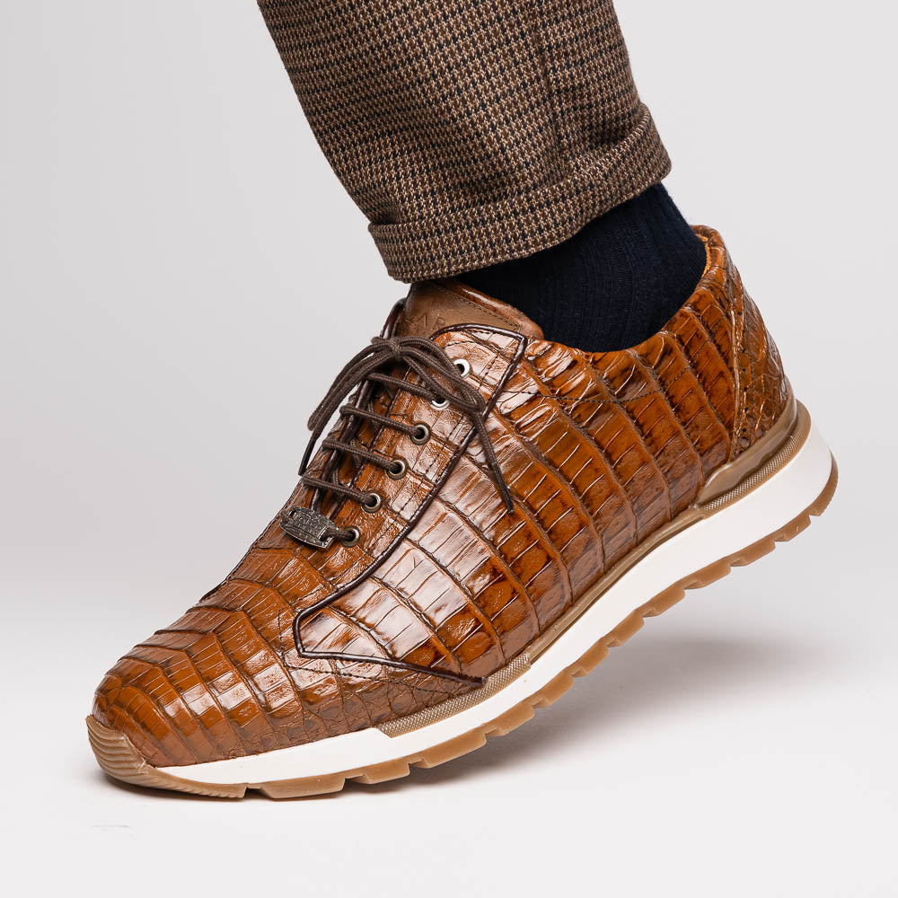 Marco Di Milano genuine caiman crocodile fashion sneaker Alonzo Bay Apache