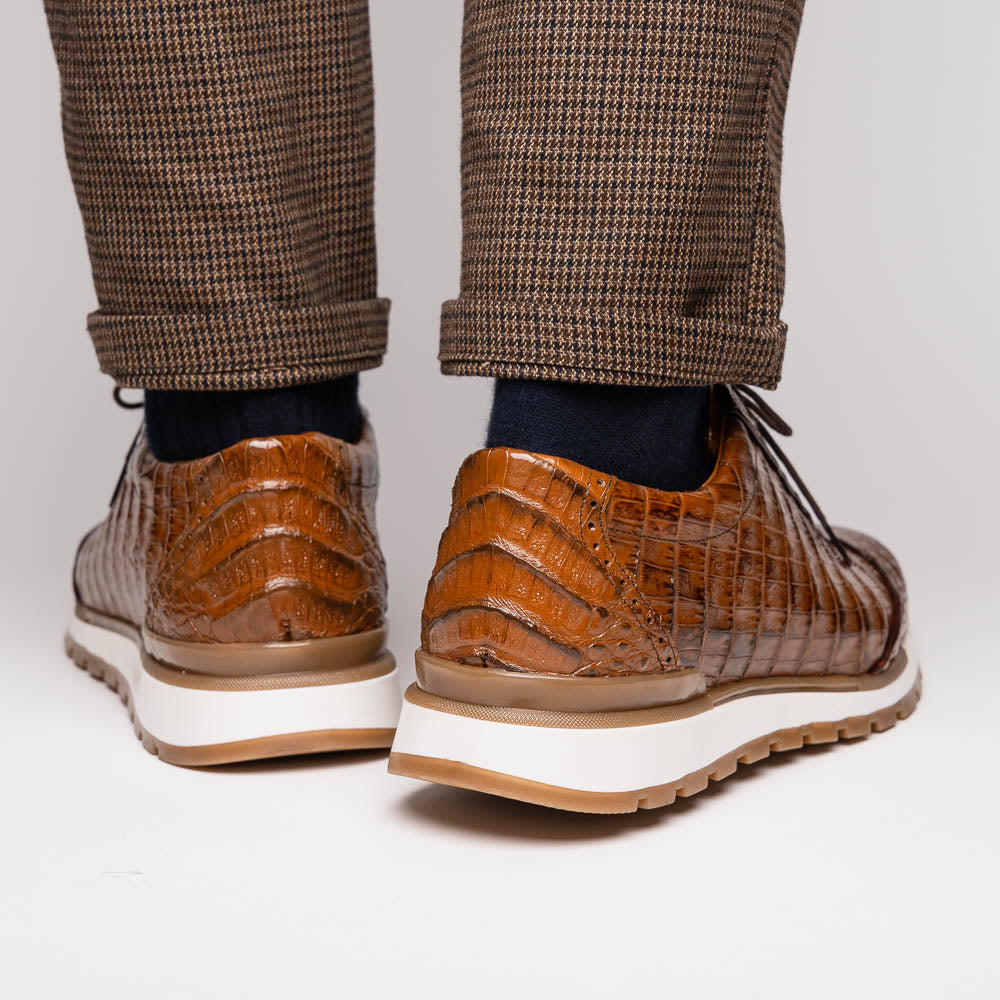 Marco Di Milano genuine caiman crocodile fashion sneaker Alonzo Bay Apache