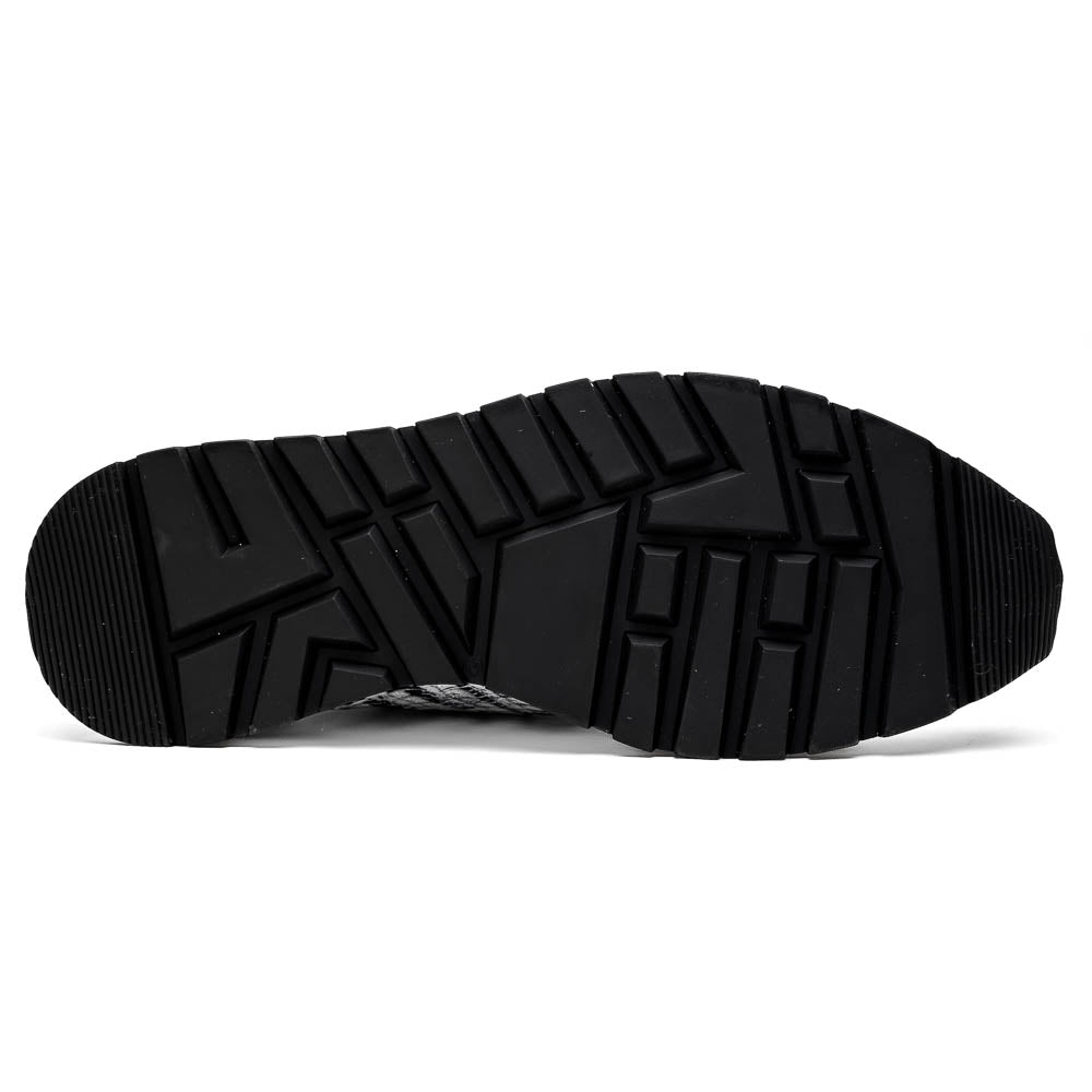 Alonzo Genuine Caiman Crocodile Fashion Sneaker Newspaper