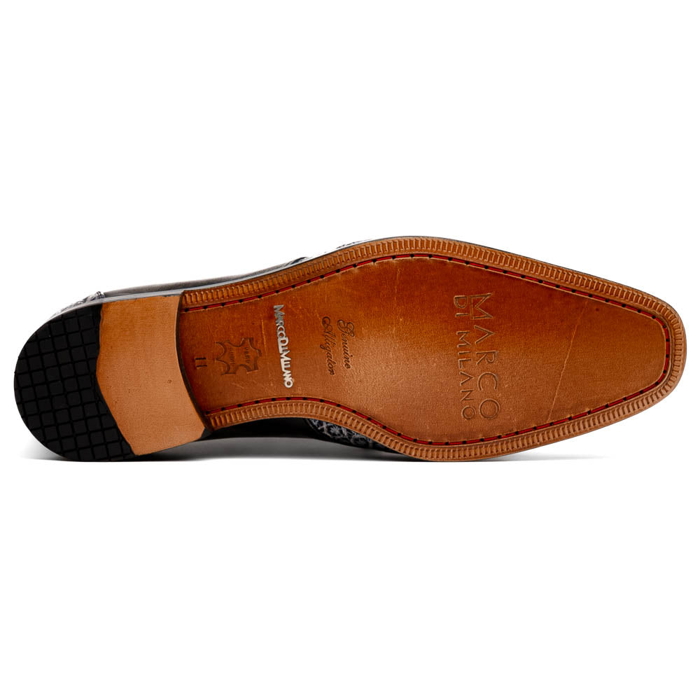 Anzio Genuine Alligator & Calfskin Dress Derby's Shoes Newspaper