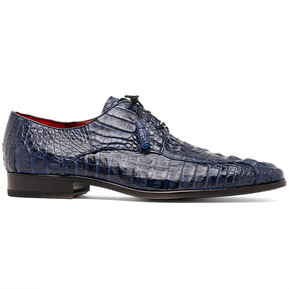 Marco Di Milano genuine caiman crocodile Shoes Apricena Midnight Blue