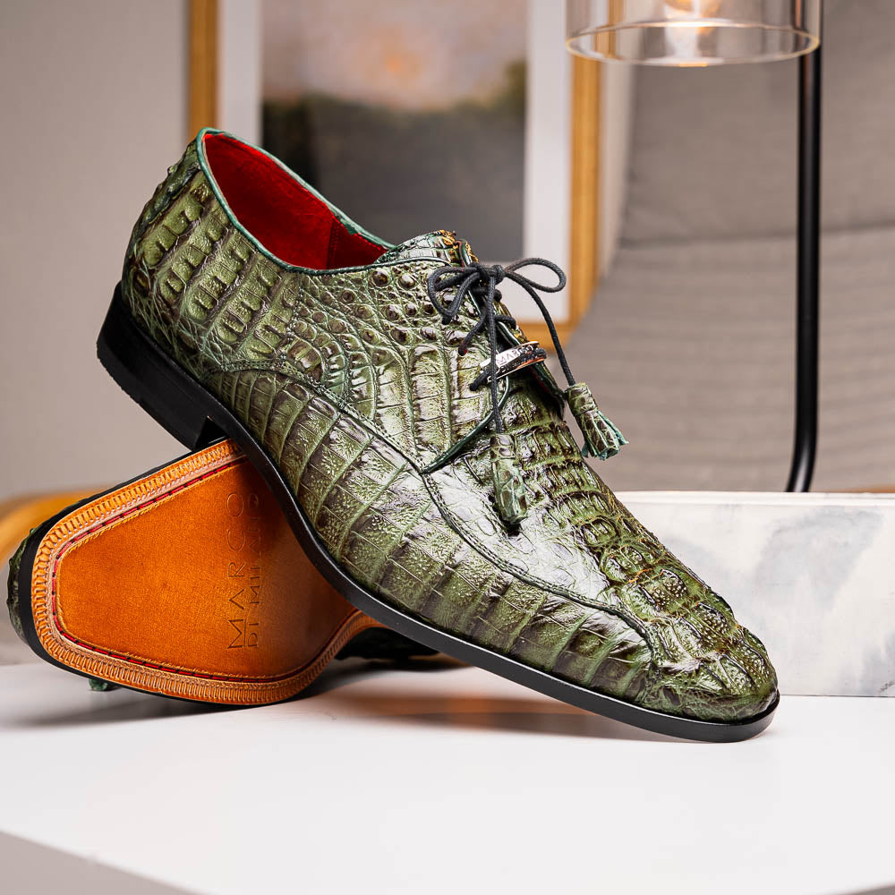 Apricena Genuine Caiman Crocodile Dress Derby's Shoes Woodgreen