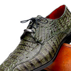 Apricena Genuine Caiman Crocodile Dress Derby's Shoes Woodgreen
