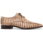 Apricena Genuine caiman Crocodile Dress Derby's Lace Up Rustic Orix