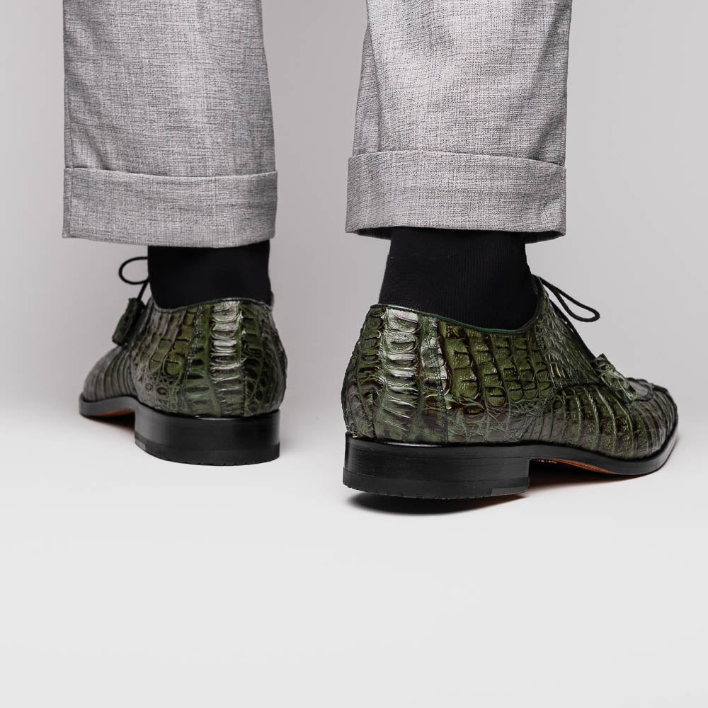 Apricena Genuine Caiman Crocodile Dress Derby's Shoes Woodgreen