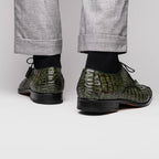 Apricena Genuine Caiman Crocodile Dress Derby's Shoes Woodgreen