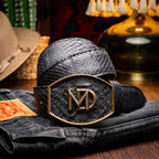 Arkansas Belt Genuine Snake Skin Western Dressy Casual Black