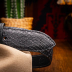 Arkansas Belt Genuine Snake Skin Western Dressy Casual Black