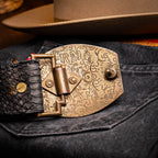 Arkansas Belt Genuine Snake Skin Western Dressy Casual Black