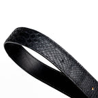 Arkansas Belt Genuine Snake Skin Western Dressy Casual Black