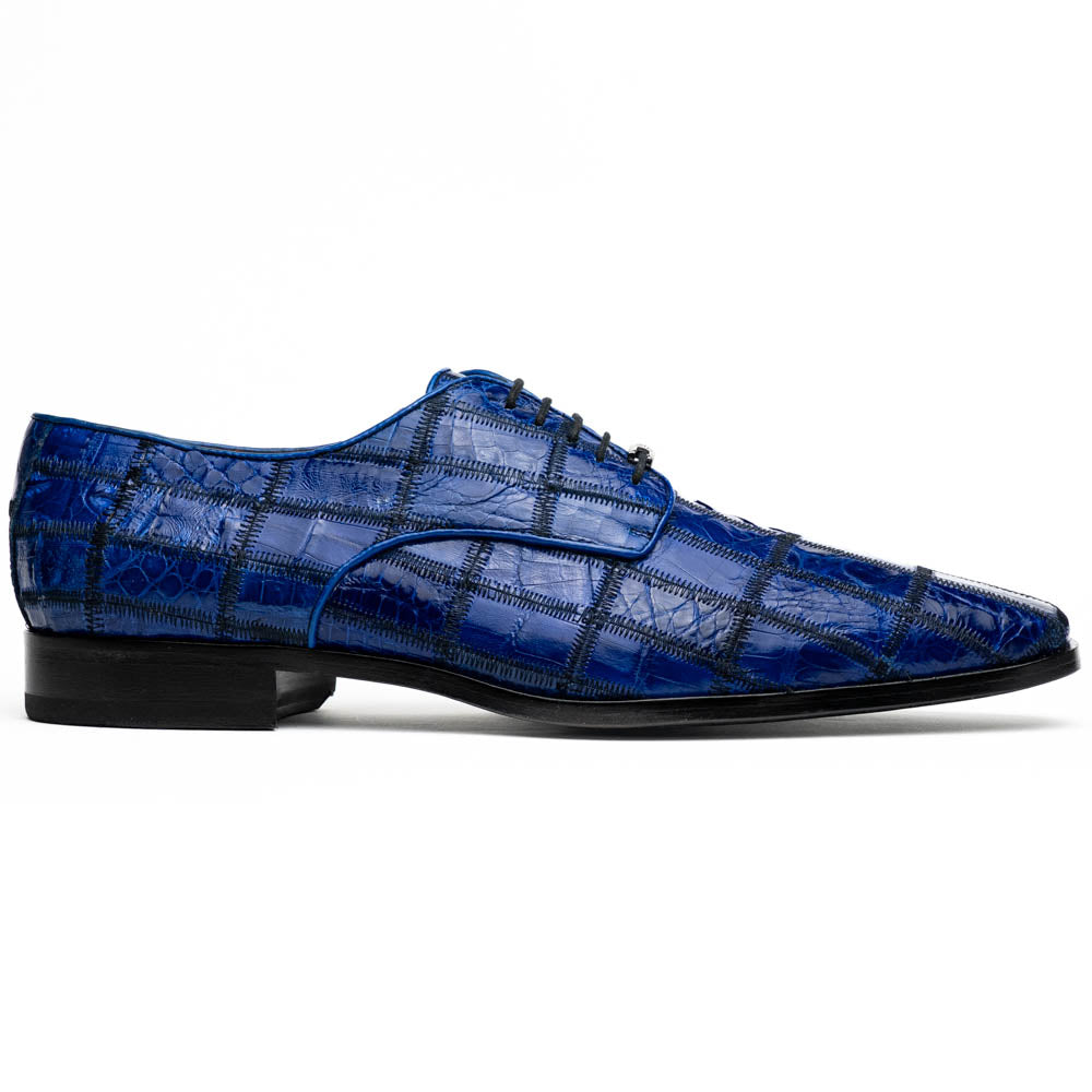 Dress Shoes Animal Skin Oxford Asti Electric Blue