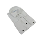 Men CEREMONIA Formal Cotton Shirt Wingtip Slim Fit Turkey #ATF 13 White Ruffle