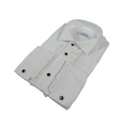 Men CEREMONIA Formal Cotton Shirt Wingtip Slim Fit Turkey #ATF 13 White Ruffle