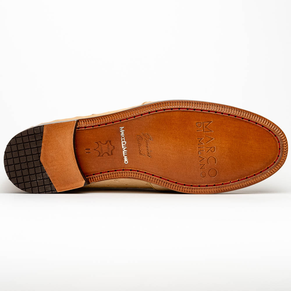 Aubiere Genuine Ostrich Quill Dress tassel Loafers Orix