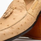 Aubiere Genuine Ostrich Quill Dress tassel Loafers Orix