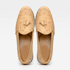 Aubiere Genuine Ostrich Quill Dress tassel Loafers Orix