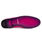 Marco Di Milano genuine& ostrich tassel loafer Shoes AUBIERE Pink