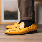Aubiere Genuine Ostrich Quill Loafer Buttercup