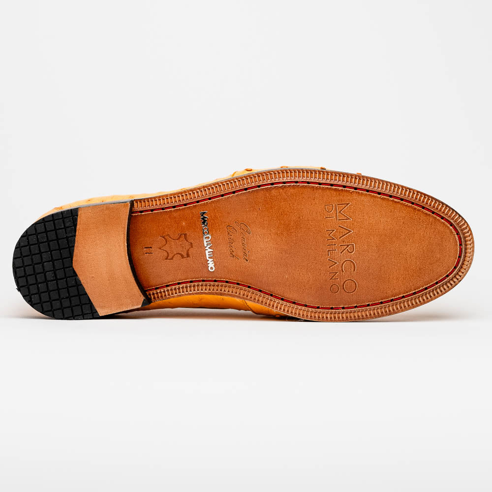 Aubiere Genuine Ostrich Quill Loafer Buttercup