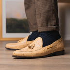 Aubiere Genuine Ostrich Quill Dress tassel Loafers Orix