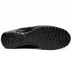 Bari Genuine Lizard Fashion Sneaker Patchwork Design Black
