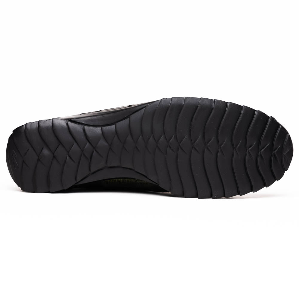 Bari Sport Genuine Lizard Fashion Sneaker Patchwork Design Green