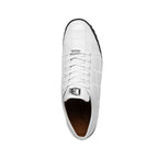 Bari Sporty Genuine Lizard Fashion Sneaker White