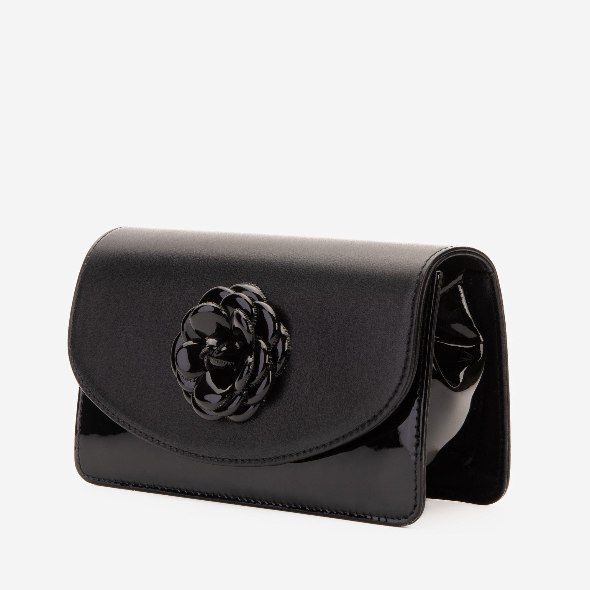 The Diva Black Leather Handbag