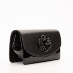The Diva Black Leather Handbag