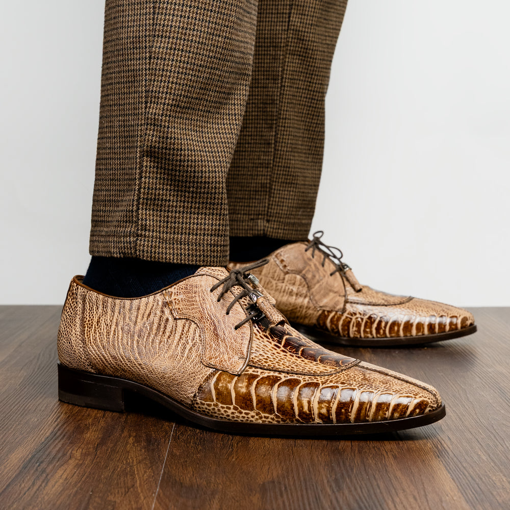 Shoes Handcrafted from genuine ostrich leg leather Belice Rustic Orix