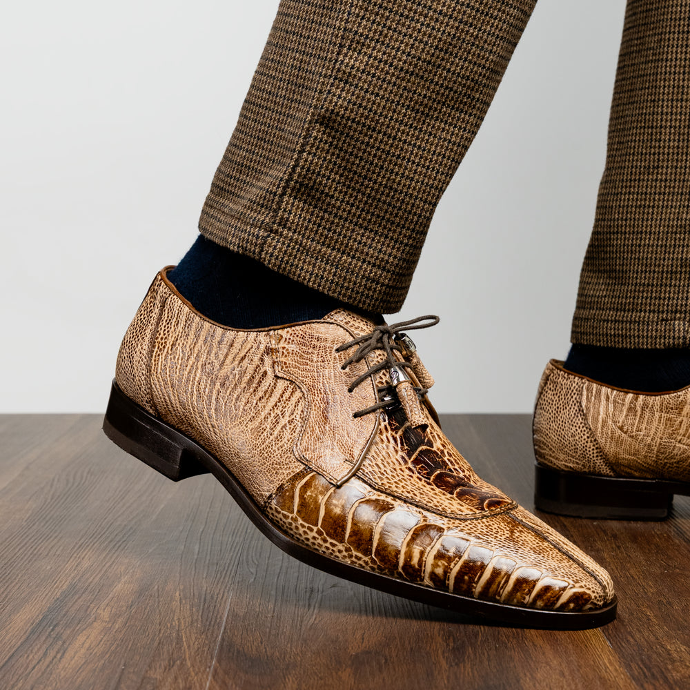 Shoes Handcrafted from genuine ostrich leg leather Belice Rustic Orix