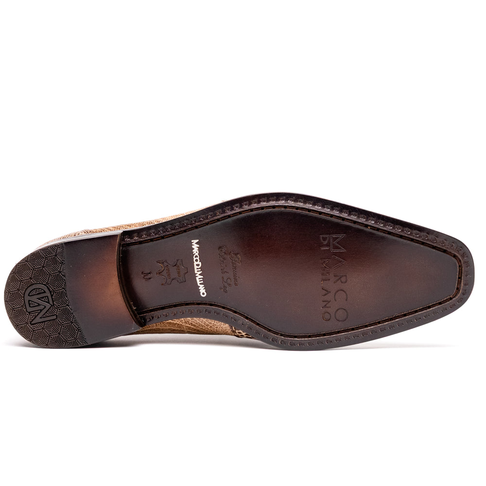 Shoes Handcrafted from genuine ostrich leg leather Belice Rustic Orix