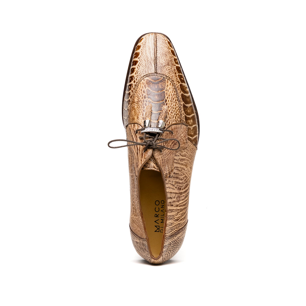 Shoes Handcrafted from genuine ostrich leg leather Belice Rustic Orix