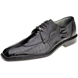 Belvedere Men Siena Dress Exotic shoes Formal Genuine Ostrich Leather 1463 black - J.Valintin Men's Wear Legend - 1463 black_9