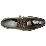 Belvedere Mens Shoes Batta Olive Genuine Ostrich Lace Up 14006 - J.Valintin Men's Wear Legend - Batta Olive 14006_9